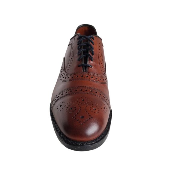 Allen Edmonds Strand Cap Toe Oxfords in Dark Chili Leather Men's Size 8.5 E Wide - Picture 2 of 10